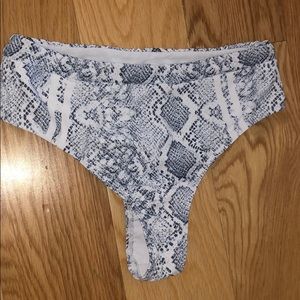snakeskin bikini bottoms